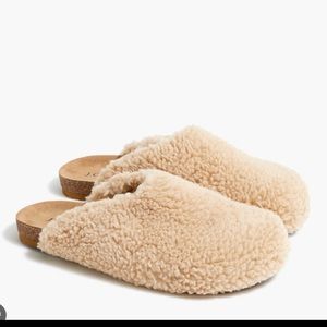 JCREW SHEARLING SLIPPERS
